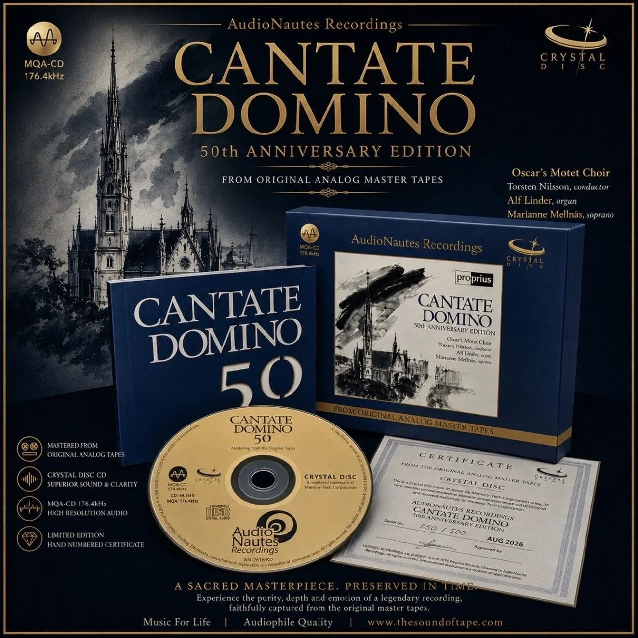 Oscar’s Motet Choir – Cantate Domino 50, Crystal Disc edition