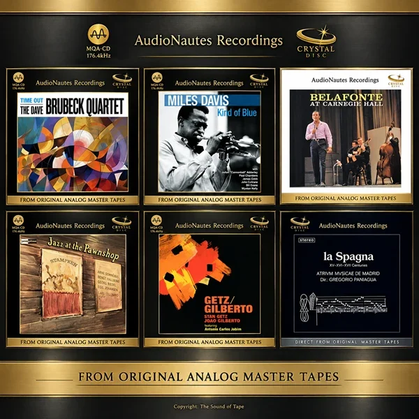 AudioNautes Crystal Disc Collection, six album editions
