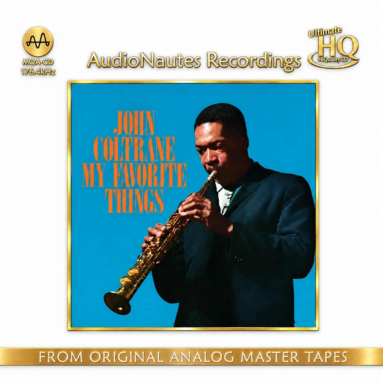 Alternate white-background artwork for John Coltrane My Favorite Things AudioNautes UHQCD