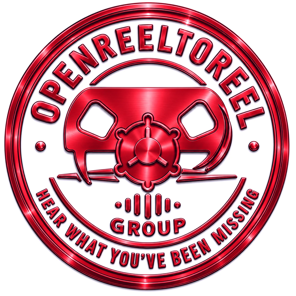 OpenReelToReel Group ruby red emblem